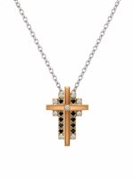 Necklace Baraka Man in White Gold Diamante BARAKA15911
